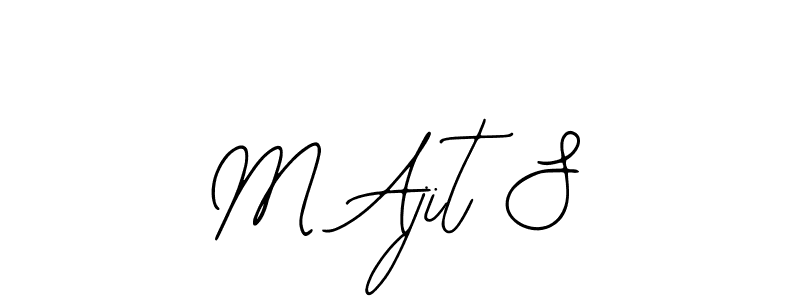 Make a beautiful signature design for name M Ajit S. Use this online signature maker to create a handwritten signature for free. M Ajit S signature style 12 images and pictures png