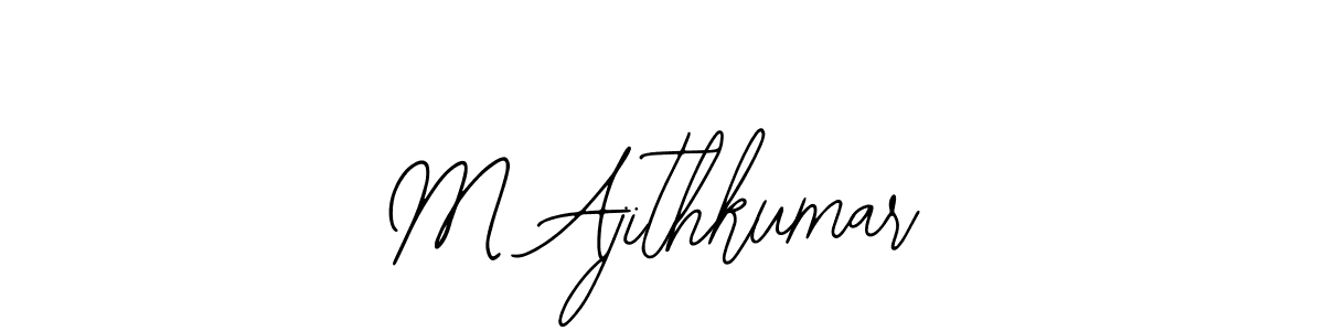 Also we have M Ajithkumar name is the best signature style. Create professional handwritten signature collection using Bearetta-2O07w autograph style. M Ajithkumar signature style 12 images and pictures png