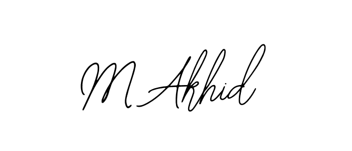 You should practise on your own different ways (Bearetta-2O07w) to write your name (M Akhid) in signature. don't let someone else do it for you. M Akhid signature style 12 images and pictures png