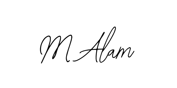 Create a beautiful signature design for name M Alam. With this signature (Bearetta-2O07w) fonts, you can make a handwritten signature for free. M Alam signature style 12 images and pictures png