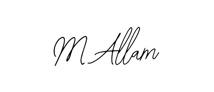 Use a signature maker to create a handwritten signature online. With this signature software, you can design (Bearetta-2O07w) your own signature for name M Allam. M Allam signature style 12 images and pictures png