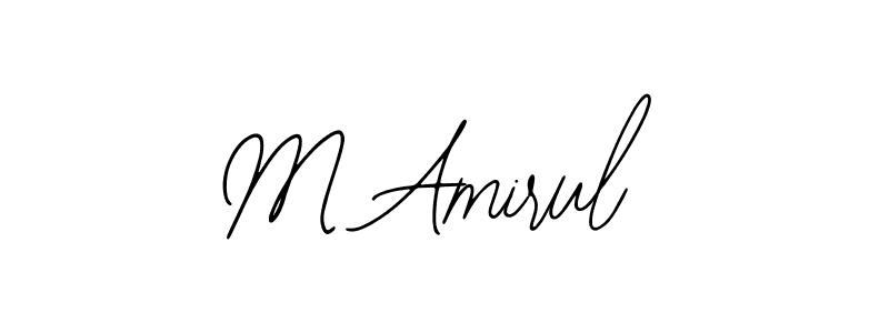 Create a beautiful signature design for name M Amirul. With this signature (Bearetta-2O07w) fonts, you can make a handwritten signature for free. M Amirul signature style 12 images and pictures png