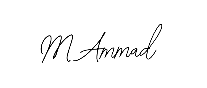 How to Draw M Ammad signature style? Bearetta-2O07w is a latest design signature styles for name M Ammad. M Ammad signature style 12 images and pictures png