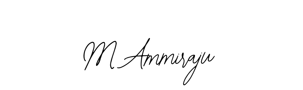 How to make M Ammiraju name signature. Use Bearetta-2O07w style for creating short signs online. This is the latest handwritten sign. M Ammiraju signature style 12 images and pictures png