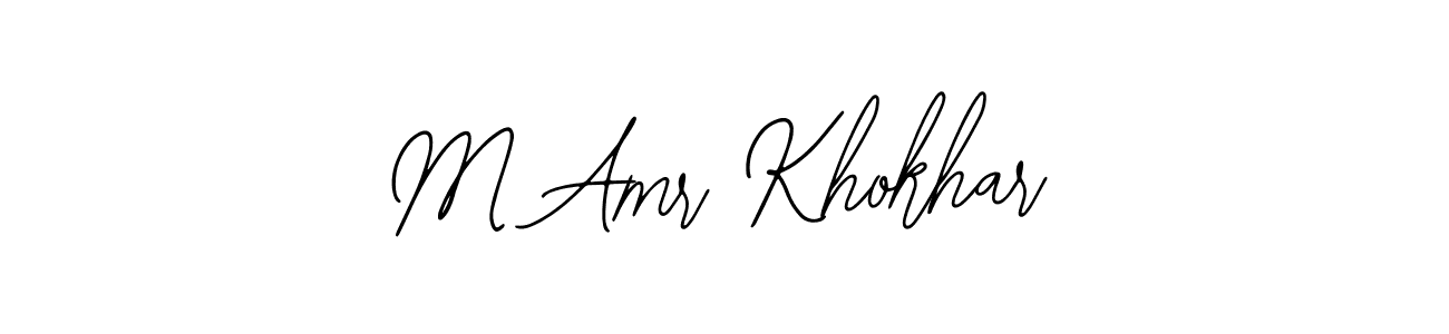 How to make M Amr Khokhar signature? Bearetta-2O07w is a professional autograph style. Create handwritten signature for M Amr Khokhar name. M Amr Khokhar signature style 12 images and pictures png