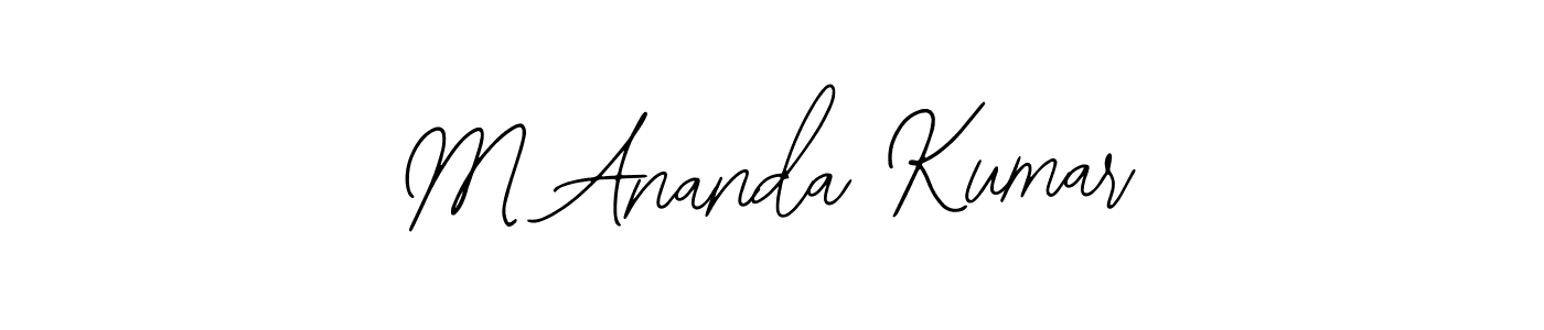 Also You can easily find your signature by using the search form. We will create M Ananda Kumar name handwritten signature images for you free of cost using Bearetta-2O07w sign style. M Ananda Kumar signature style 12 images and pictures png