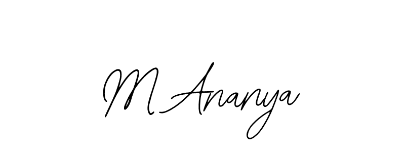 if you are searching for the best signature style for your name M Ananya. so please give up your signature search. here we have designed multiple signature styles  using Bearetta-2O07w. M Ananya signature style 12 images and pictures png