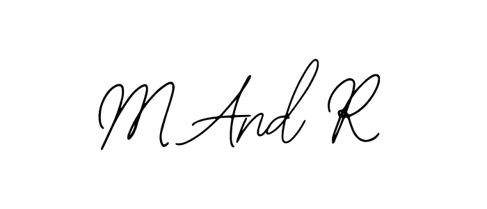 Make a beautiful signature design for name M And R. With this signature (Bearetta-2O07w) style, you can create a handwritten signature for free. M And R signature style 12 images and pictures png