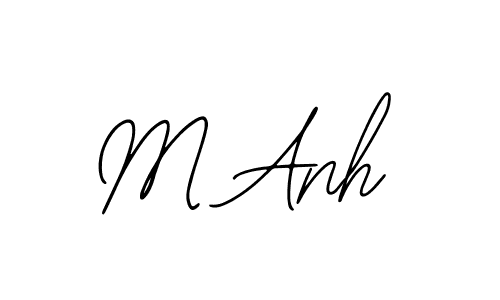 How to make M Anh name signature. Use Bearetta-2O07w style for creating short signs online. This is the latest handwritten sign. M Anh signature style 12 images and pictures png