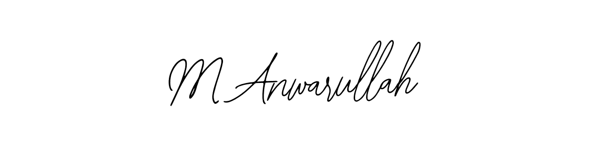 You should practise on your own different ways (Bearetta-2O07w) to write your name (M Anwarullah) in signature. don't let someone else do it for you. M Anwarullah signature style 12 images and pictures png