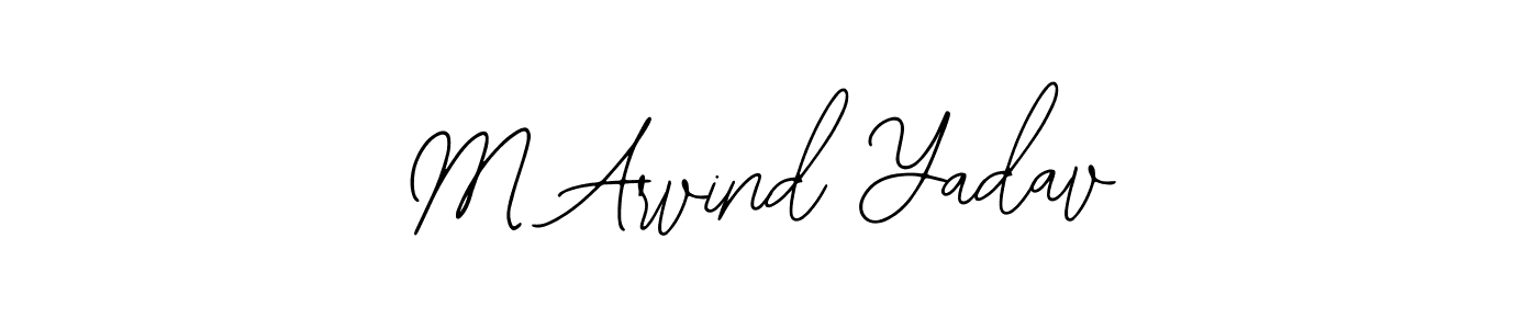 Similarly Bearetta-2O07w is the best handwritten signature design. Signature creator online .You can use it as an online autograph creator for name M Arvind Yadav. M Arvind Yadav signature style 12 images and pictures png