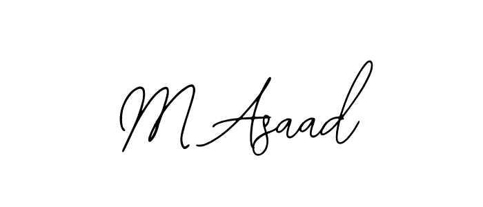 M Asaad stylish signature style. Best Handwritten Sign (Bearetta-2O07w) for my name. Handwritten Signature Collection Ideas for my name M Asaad. M Asaad signature style 12 images and pictures png