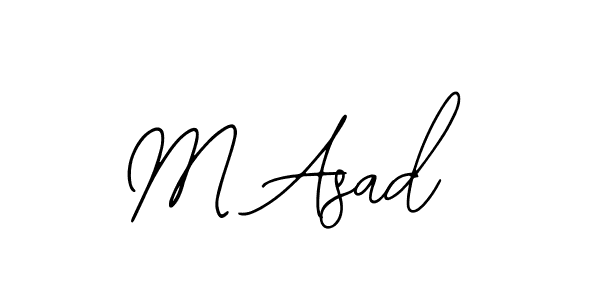 Create a beautiful signature design for name M Asad. With this signature (Bearetta-2O07w) fonts, you can make a handwritten signature for free. M Asad signature style 12 images and pictures png