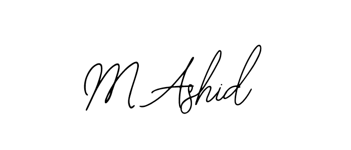 How to make M Ashid signature? Bearetta-2O07w is a professional autograph style. Create handwritten signature for M Ashid name. M Ashid signature style 12 images and pictures png