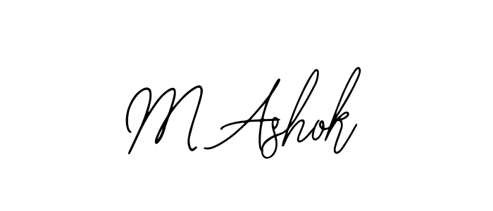 Use a signature maker to create a handwritten signature online. With this signature software, you can design (Bearetta-2O07w) your own signature for name M Ashok. M Ashok signature style 12 images and pictures png