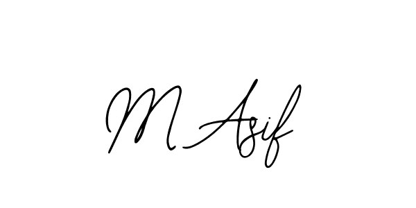 You should practise on your own different ways (Bearetta-2O07w) to write your name (M Asif) in signature. don't let someone else do it for you. M Asif signature style 12 images and pictures png