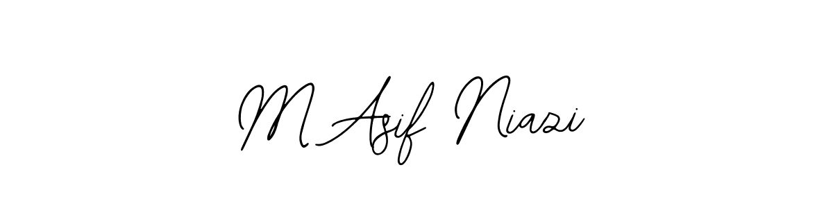 Use a signature maker to create a handwritten signature online. With this signature software, you can design (Bearetta-2O07w) your own signature for name M Asif Niazi. M Asif Niazi signature style 12 images and pictures png