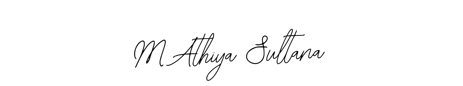 Make a short M Athiya Sultana signature style. Manage your documents anywhere anytime using Bearetta-2O07w. Create and add eSignatures, submit forms, share and send files easily. M Athiya Sultana signature style 12 images and pictures png