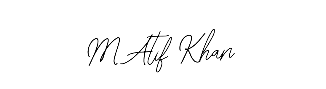 Also we have M Atif Khan name is the best signature style. Create professional handwritten signature collection using Bearetta-2O07w autograph style. M Atif Khan signature style 12 images and pictures png