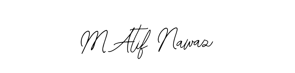 Create a beautiful signature design for name M Atif Nawaz. With this signature (Bearetta-2O07w) fonts, you can make a handwritten signature for free. M Atif Nawaz signature style 12 images and pictures png