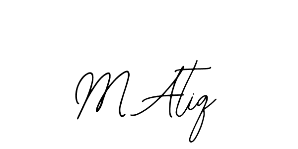 Create a beautiful signature design for name M Atiq. With this signature (Bearetta-2O07w) fonts, you can make a handwritten signature for free. M Atiq signature style 12 images and pictures png