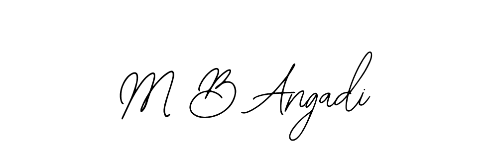 It looks lik you need a new signature style for name M B Angadi. Design unique handwritten (Bearetta-2O07w) signature with our free signature maker in just a few clicks. M B Angadi signature style 12 images and pictures png