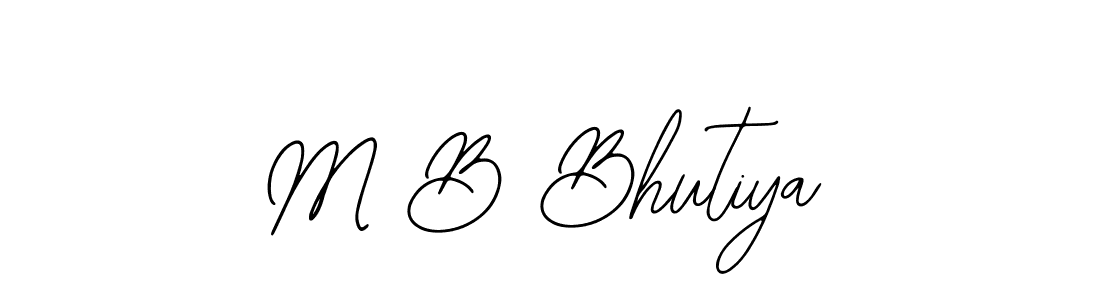 M B Bhutiya stylish signature style. Best Handwritten Sign (Bearetta-2O07w) for my name. Handwritten Signature Collection Ideas for my name M B Bhutiya. M B Bhutiya signature style 12 images and pictures png