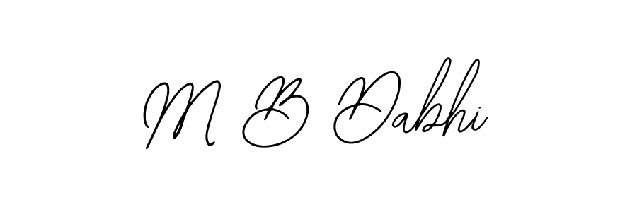 How to make M B Dabhi signature? Bearetta-2O07w is a professional autograph style. Create handwritten signature for M B Dabhi name. M B Dabhi signature style 12 images and pictures png