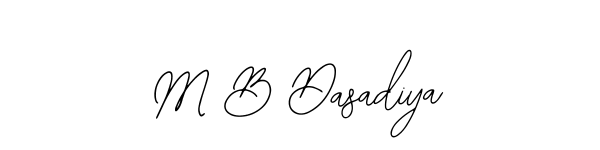 How to Draw M B Dasadiya signature style? Bearetta-2O07w is a latest design signature styles for name M B Dasadiya. M B Dasadiya signature style 12 images and pictures png