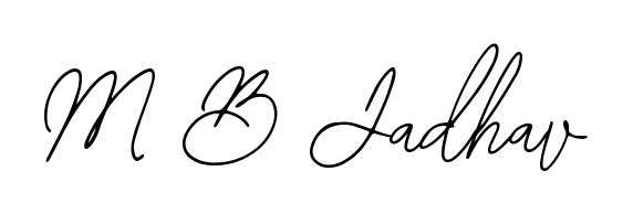 The Bearetta-2O07w font gives name M B Jadhav a signature that looks effortless yet distinguished. Download high-res PNG instantly. M B Jadhav signature style 12 images and pictures png