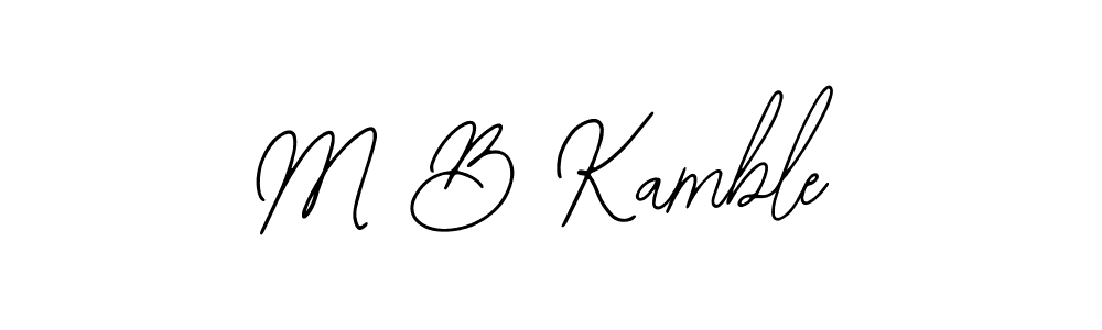 It looks lik you need a new signature style for name M B Kamble. Design unique handwritten (Bearetta-2O07w) signature with our free signature maker in just a few clicks. M B Kamble signature style 12 images and pictures png