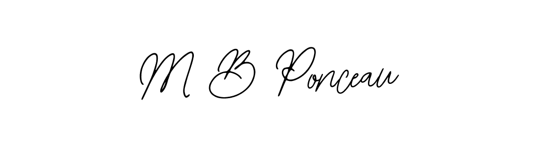 Bearetta-2O07w is a professional signature style that is perfect for those who want to add a touch of class to their signature. It is also a great choice for those who want to make their signature more unique. Get M B Ponceau name to fancy signature for free. M B Ponceau signature style 12 images and pictures png