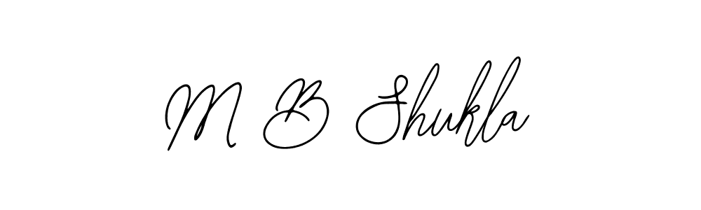 Design your own signature with our free online signature maker. With this signature software, you can create a handwritten (Bearetta-2O07w) signature for name M B Shukla. M B Shukla signature style 12 images and pictures png