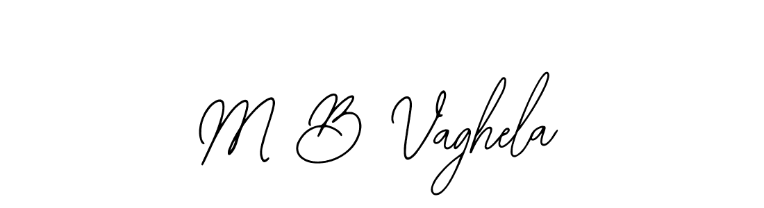 M B Vaghela stylish signature style. Best Handwritten Sign (Bearetta-2O07w) for my name. Handwritten Signature Collection Ideas for my name M B Vaghela. M B Vaghela signature style 12 images and pictures png