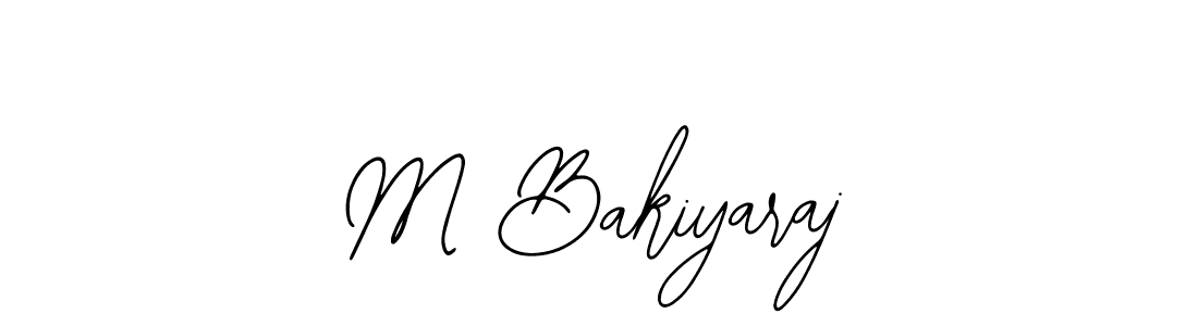 Also we have M Bakiyaraj name is the best signature style. Create professional handwritten signature collection using Bearetta-2O07w autograph style. M Bakiyaraj signature style 12 images and pictures png