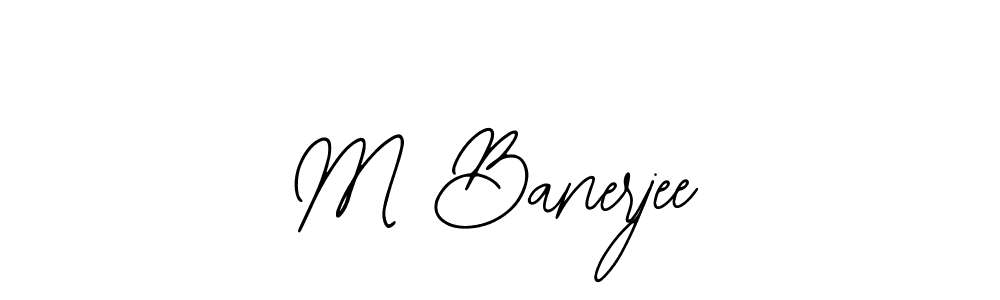 Bearetta-2O07w is a professional signature style that is perfect for those who want to add a touch of class to their signature. It is also a great choice for those who want to make their signature more unique. Get M Banerjee name to fancy signature for free. M Banerjee signature style 12 images and pictures png