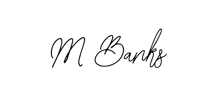 Similarly Bearetta-2O07w is the best handwritten signature design. Signature creator online .You can use it as an online autograph creator for name M Banks. M Banks signature style 12 images and pictures png