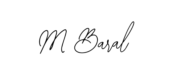 Make a beautiful signature design for name M Baral. Use this online signature maker to create a handwritten signature for free. M Baral signature style 12 images and pictures png