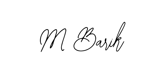 It looks lik you need a new signature style for name M Barik. Design unique handwritten (Bearetta-2O07w) signature with our free signature maker in just a few clicks. M Barik signature style 12 images and pictures png