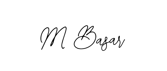 Create a beautiful signature design for name M Basar. With this signature (Bearetta-2O07w) fonts, you can make a handwritten signature for free. M Basar signature style 12 images and pictures png