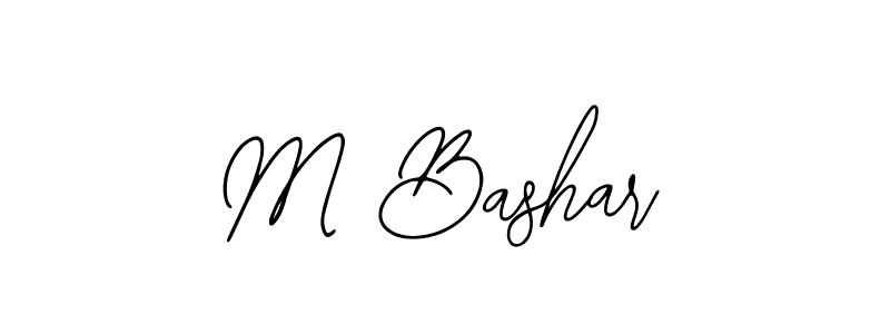 How to make M Bashar signature? Bearetta-2O07w is a professional autograph style. Create handwritten signature for M Bashar name. M Bashar signature style 12 images and pictures png