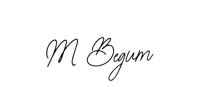 Use a signature maker to create a handwritten signature online. With this signature software, you can design (Bearetta-2O07w) your own signature for name M Begum. M Begum signature style 12 images and pictures png