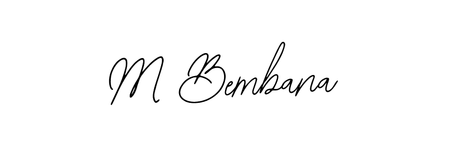 How to Draw M Bembana signature style? Bearetta-2O07w is a latest design signature styles for name M Bembana. M Bembana signature style 12 images and pictures png