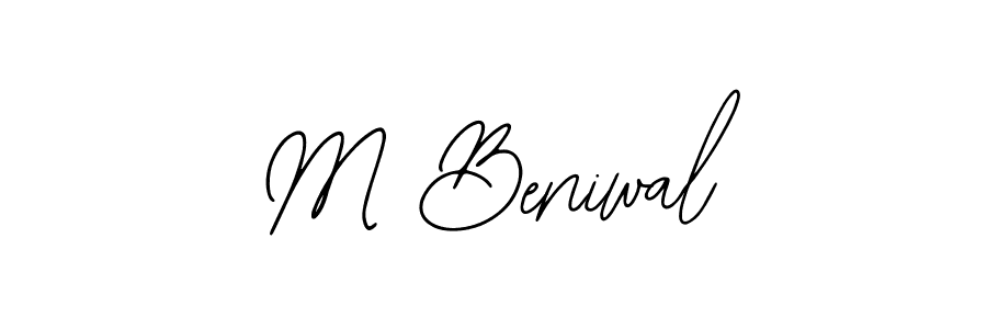 M Beniwal stylish signature style. Best Handwritten Sign (Bearetta-2O07w) for my name. Handwritten Signature Collection Ideas for my name M Beniwal. M Beniwal signature style 12 images and pictures png
