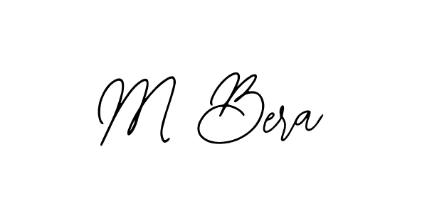 The best way (Bearetta-2O07w) to make a short signature is to pick only two or three words in your name. The name M Bera include a total of six letters. For converting this name. M Bera signature style 12 images and pictures png