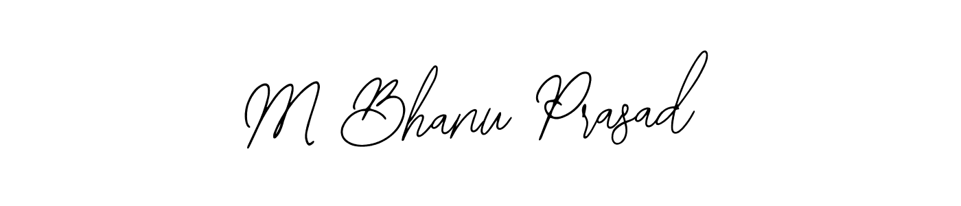 Make a beautiful signature design for name M Bhanu Prasad. With this signature (Bearetta-2O07w) style, you can create a handwritten signature for free. M Bhanu Prasad signature style 12 images and pictures png