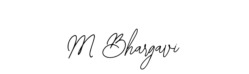 Create a beautiful signature design for name M Bhargavi. With this signature (Bearetta-2O07w) fonts, you can make a handwritten signature for free. M Bhargavi signature style 12 images and pictures png