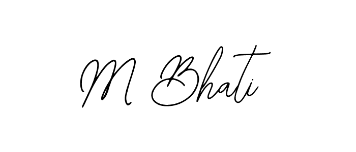 You can use this online signature creator to create a handwritten signature for the name M Bhati. This is the best online autograph maker. M Bhati signature style 12 images and pictures png