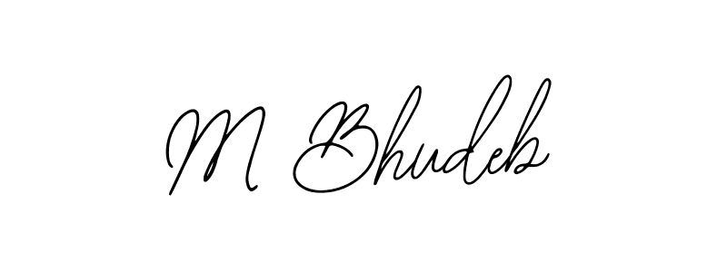 Design your own signature with our free online signature maker. With this signature software, you can create a handwritten (Bearetta-2O07w) signature for name M Bhudeb. M Bhudeb signature style 12 images and pictures png