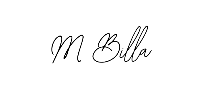 if you are searching for the best signature style for your name M Billa. so please give up your signature search. here we have designed multiple signature styles  using Bearetta-2O07w. M Billa signature style 12 images and pictures png